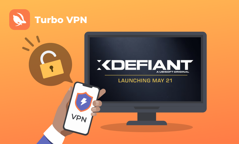 use turbo VPN to change ip for XDefiant game