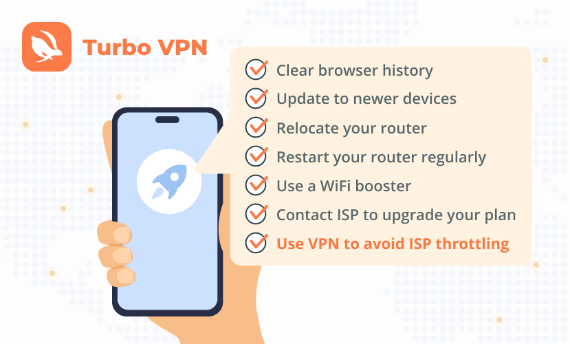 checklist for Internet speed optimization