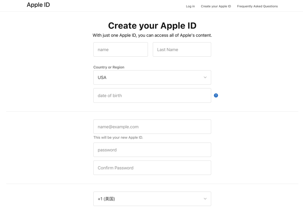 create apple ID